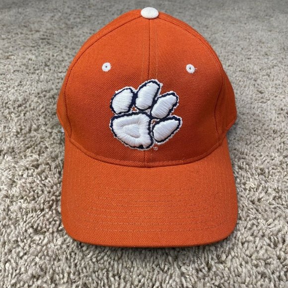 Zephyr The Z Hat Clemson Tigers‎ NCAA Hat Orange Mens 7 1/8 Fitted Wool Lids Cap - Picture 1 of 10